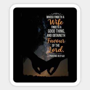 Proverbs 18:22 Sticker